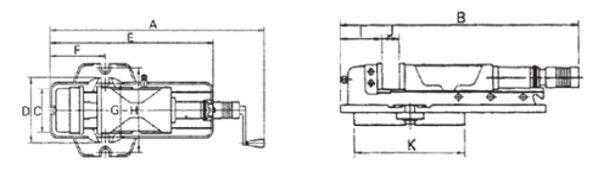 VERTEX 200 x 310 mm Hidrolik Makine Mengenesi 5 Ton